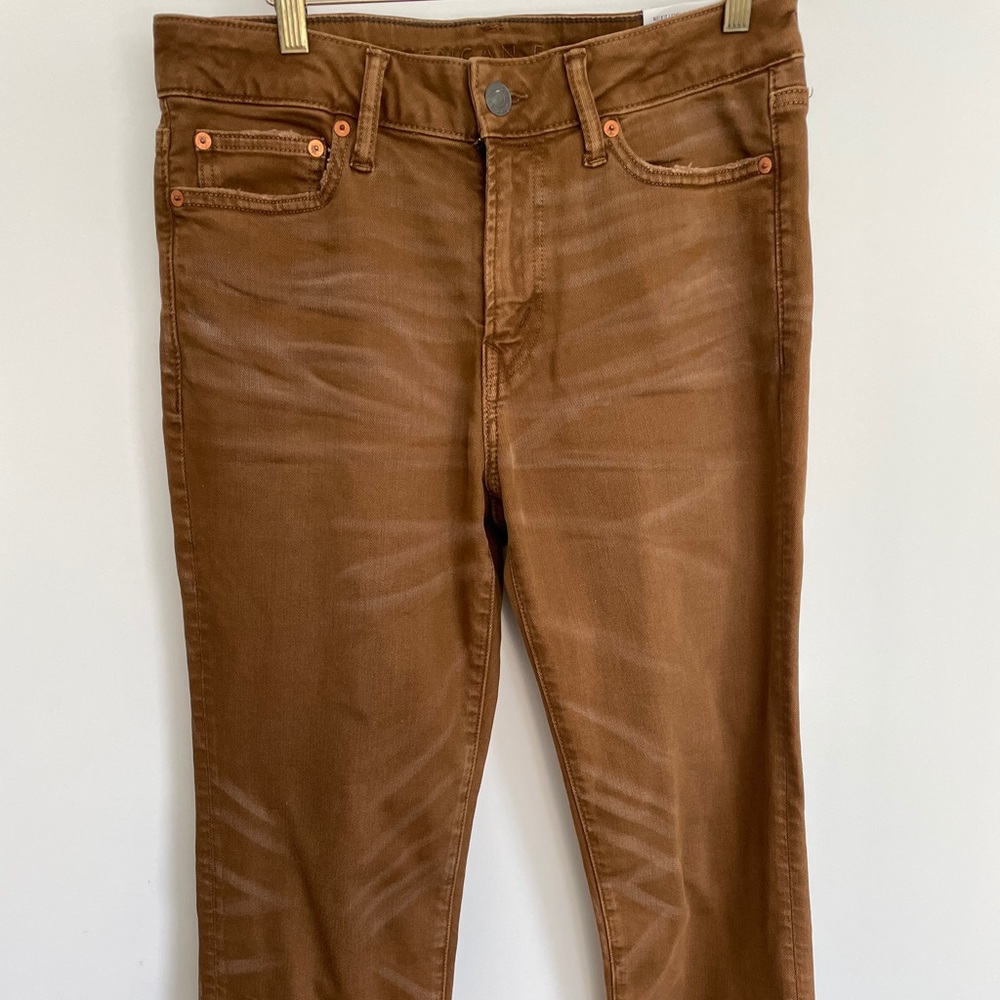 American eagle brown slim pants 30/34